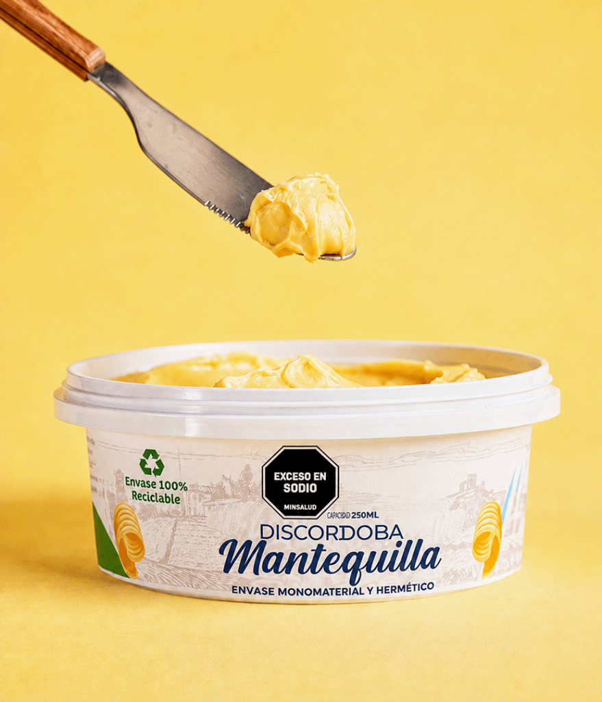 Envase-plástico-de-mantequilla-IML-sello-advertencia